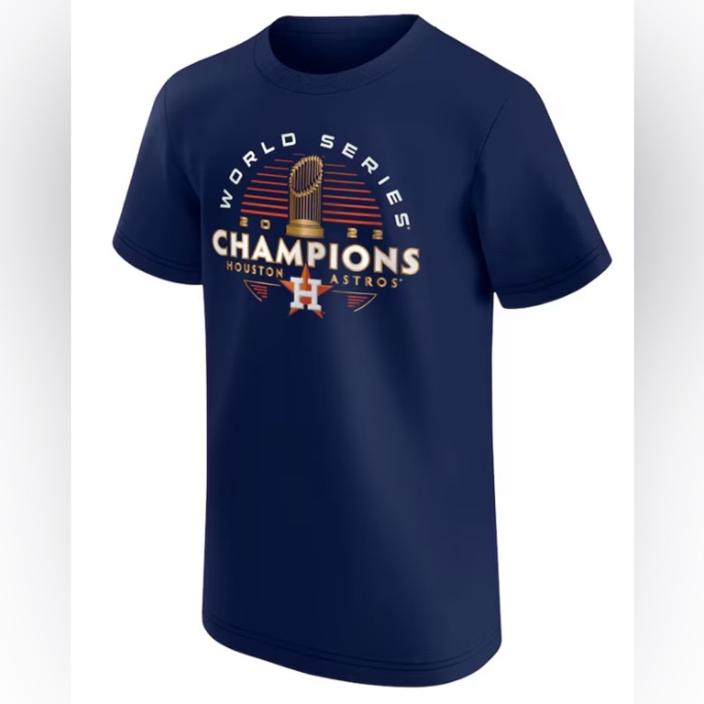 NEW - Houston Astros Youth Navy 2022 World Series Champions Signature Roster Tee - Picture 2 of 8
